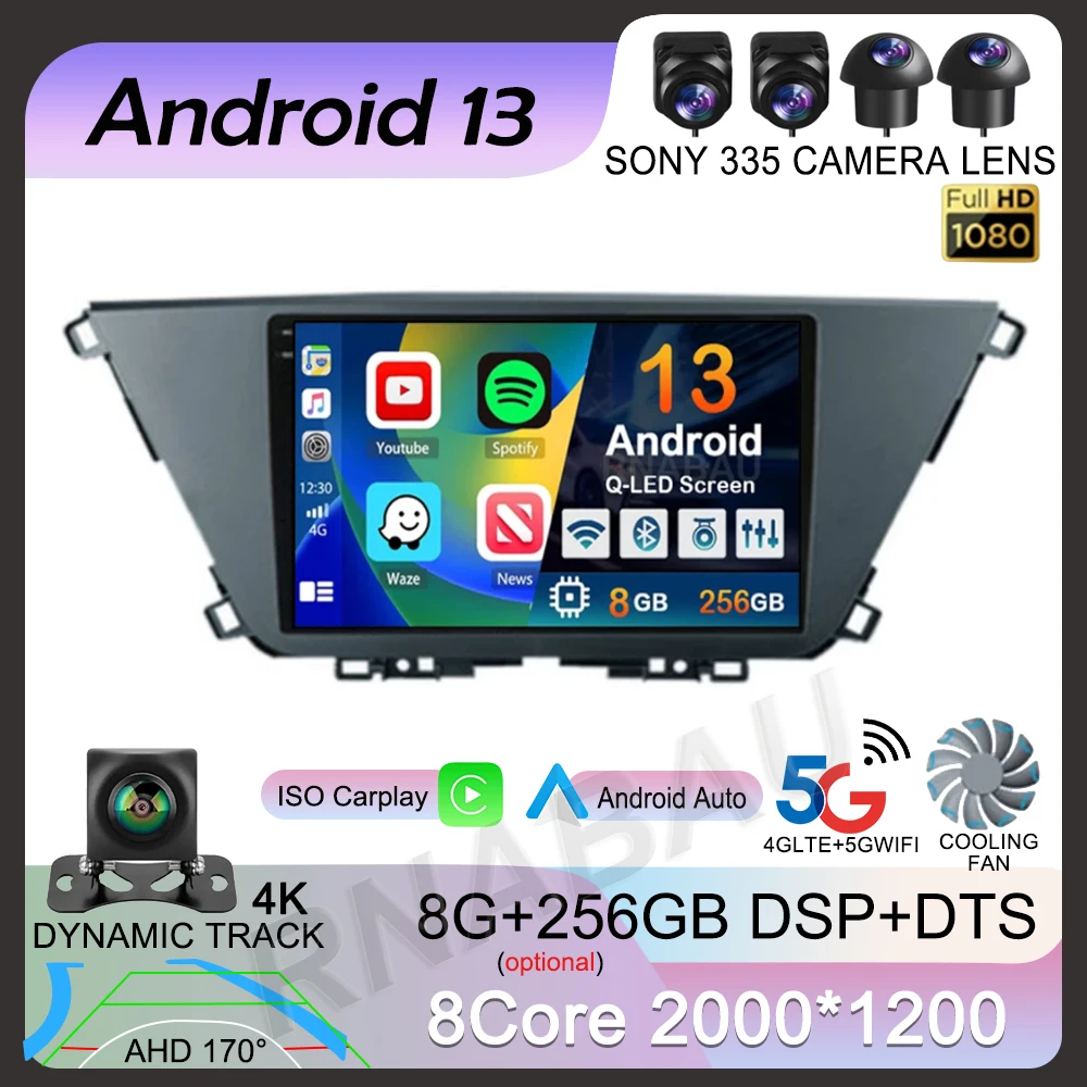 

Android 13 Wireless Carplay Auto Car Radio For Kia Carens KY 4 IV 2022 2023 Multimedia Video Player GPS Navigation Stereo Audio