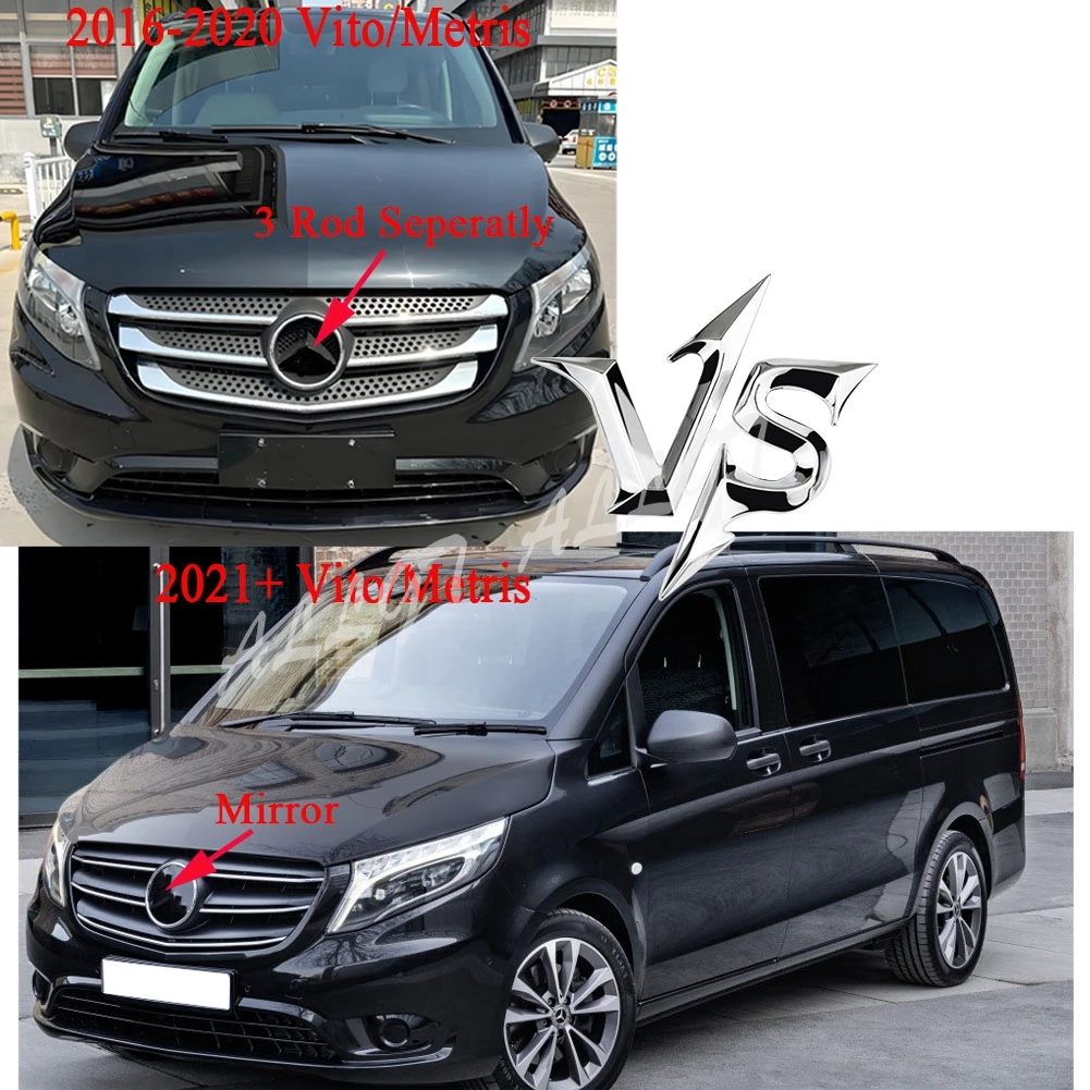 Panamerica GTR Front Vertical Grill Radiator Kidney Grills For Mercedez-Benz W447 Metris Vito Cargo Van 2016-2020 2021-2025