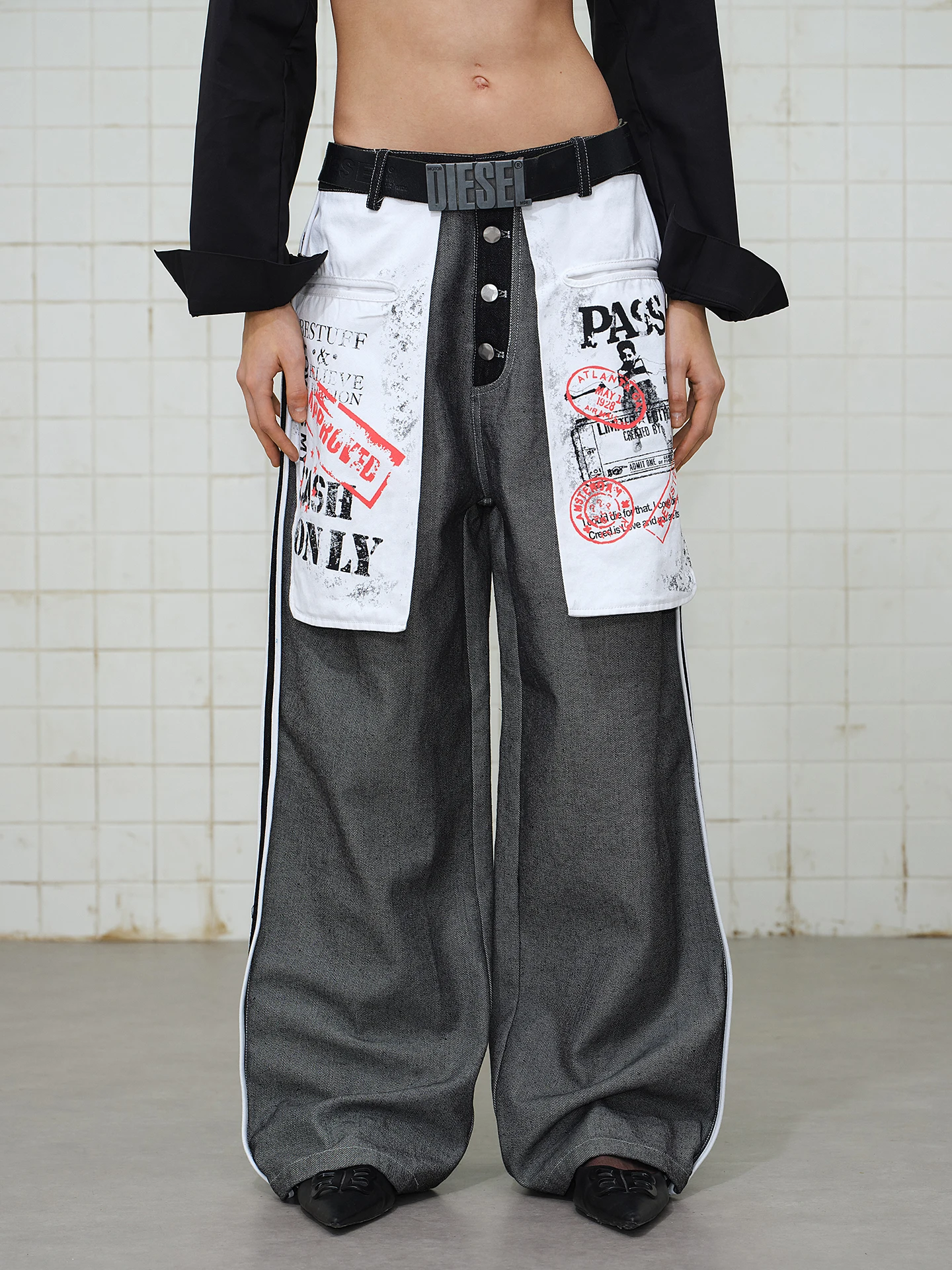 

American Retro fiti ket Straight Leg Wide Leg Jeans Men Spring Cleanfit Casual Long Trousers Loose Fit Youth Sle