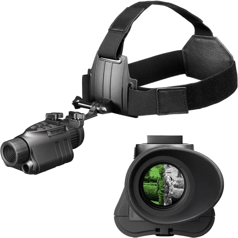 Prowl Night Vision Goggles | HD Recording, 32GB | 1x Magnification, Head Mounted, 54° Wide FOV | Dual IR 850 940nm