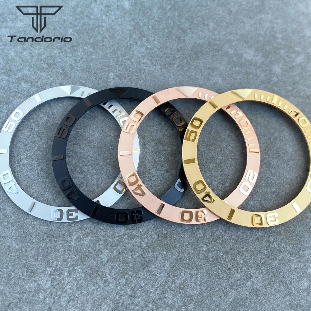 

Sloped Black Silver Golden Brushed Ceramic Bezel Insert Ring For SUB Watch Parts Watchmaker Tools For Seiko Mod Watch Parts