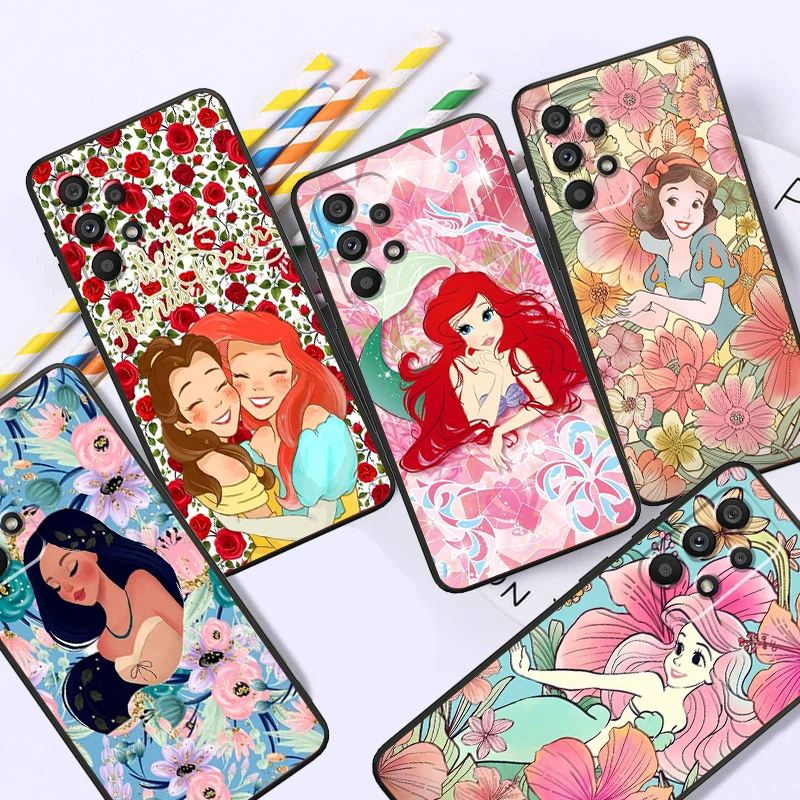 

Disney Princess Popular Art For Samsung A53 A52 A33 A32 A51 A71 A21S A13 A73 A55 A22 A23 A35 A72 A54 A12 5G Black Funda