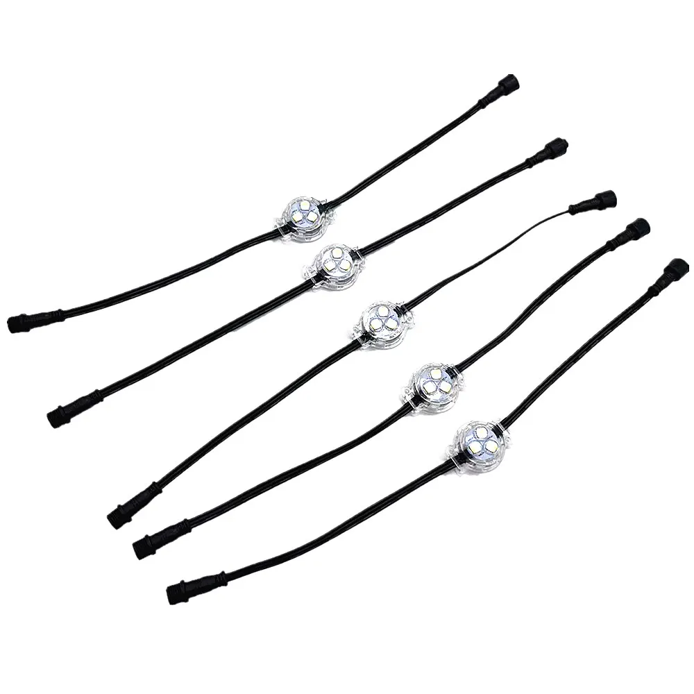 10pcs 24V12V RGBW Led Pixel Puck Light Single Strand Gemstone Style Christmas Holiday Track Lighting