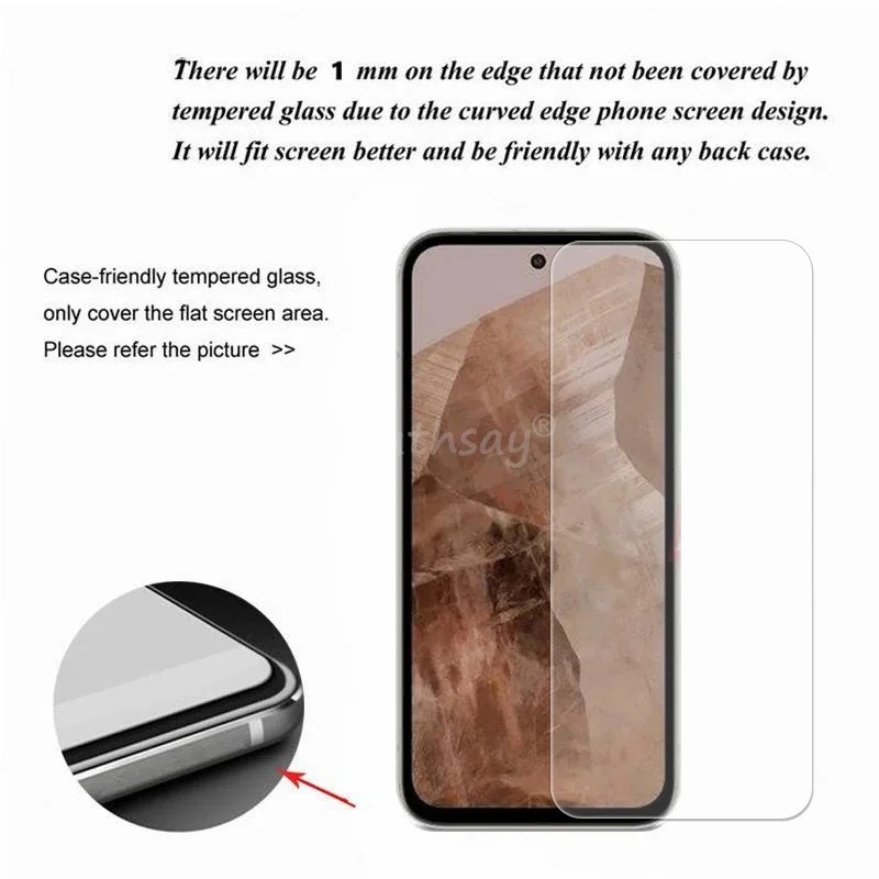 For Google Pixel 8a Glass Pixel 8a Tempered Glass Screen Protector Flim 9D Camera Lens Protector Flim Google Pixel 8a Glass