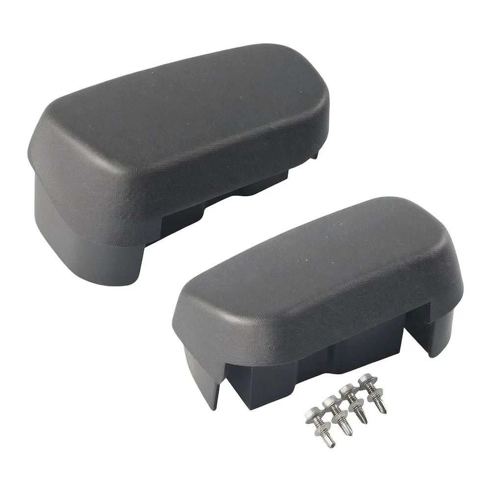 2PCS Black Side Step End Cover For Dodge For 1500 3500 4500 For Crew Cab 2011-2022 Running Board Pedal Cap Replacement