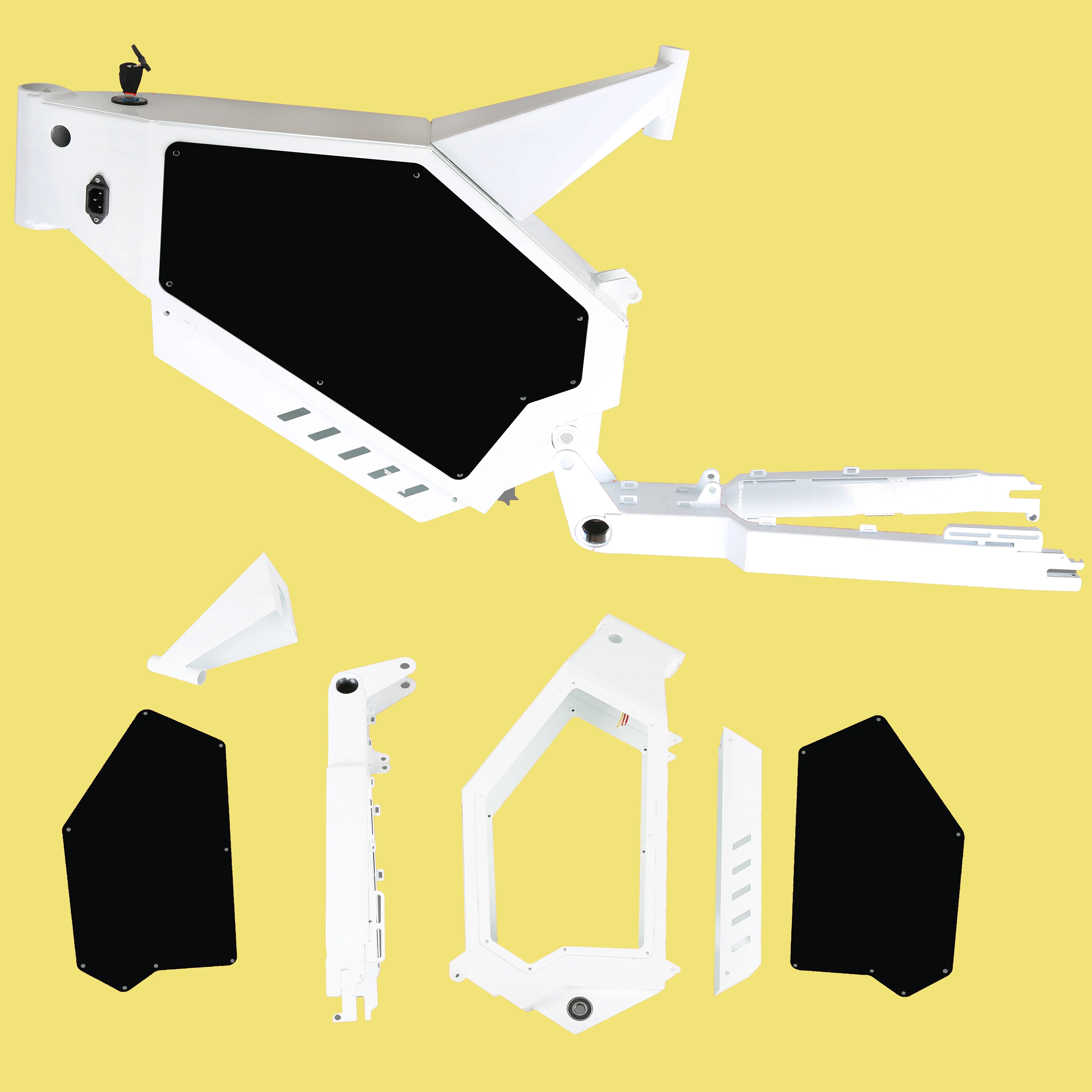 Cadre de vélo électrique de 26 pouces adapté au kit de conversion de moteur BAFANG