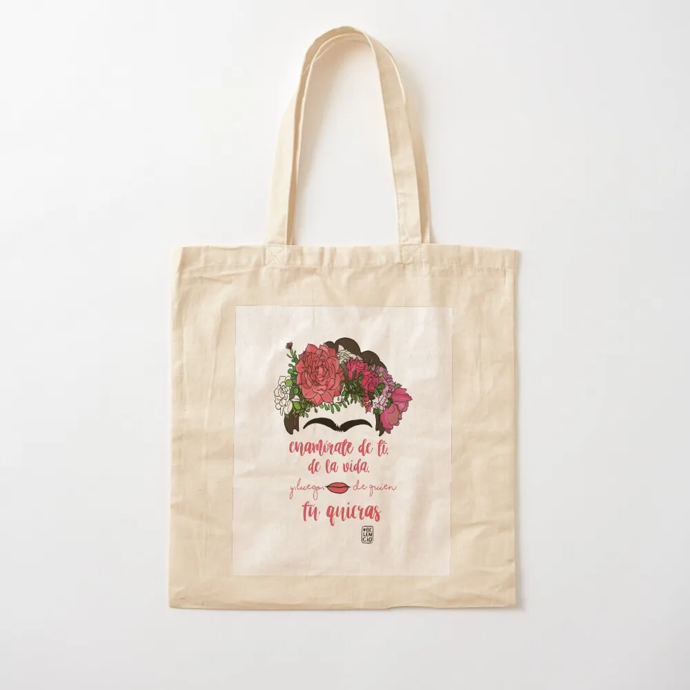 Fall in love with yourself, with life and after whoever you want Tote Bag shoping bag custom fabric bag Canvas