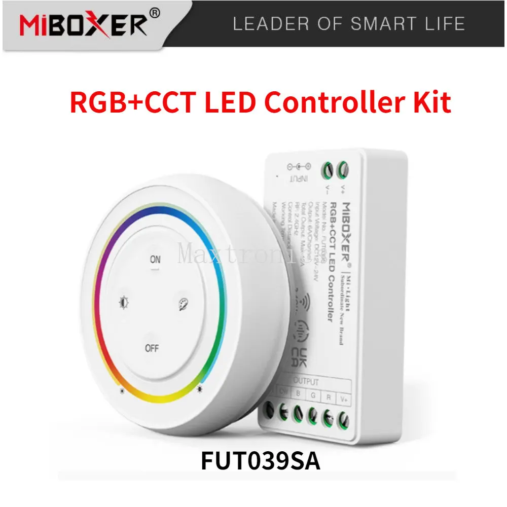 Miboxer FUT035/36/37 2.4G Sunrise Remote Control Rainbow Remote per Dual White/Single Color/RGB/RGBW/RGB + CCT LED Strip DC12-24V