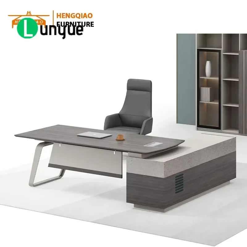 Modern Luxury Wooden Desk Large Desktop Computer Table For Home Office Furniture High Quality Spacious Workstation