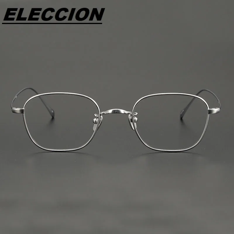 ELECCION Retro Optical Glasses Frame Women 2024 New Japanese Brand Vintage Myopic Eyeglass Frames Ultralight Titanium Eyewear