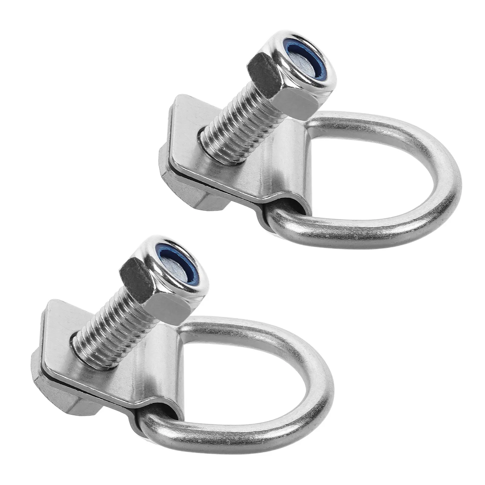 

2Sets Alloy D-Ring Tie Down Anchors Heavy Duty Trailer Tie Down Rings for Truck Bed Cargo Hauling Car Trailer Anchor Lashing