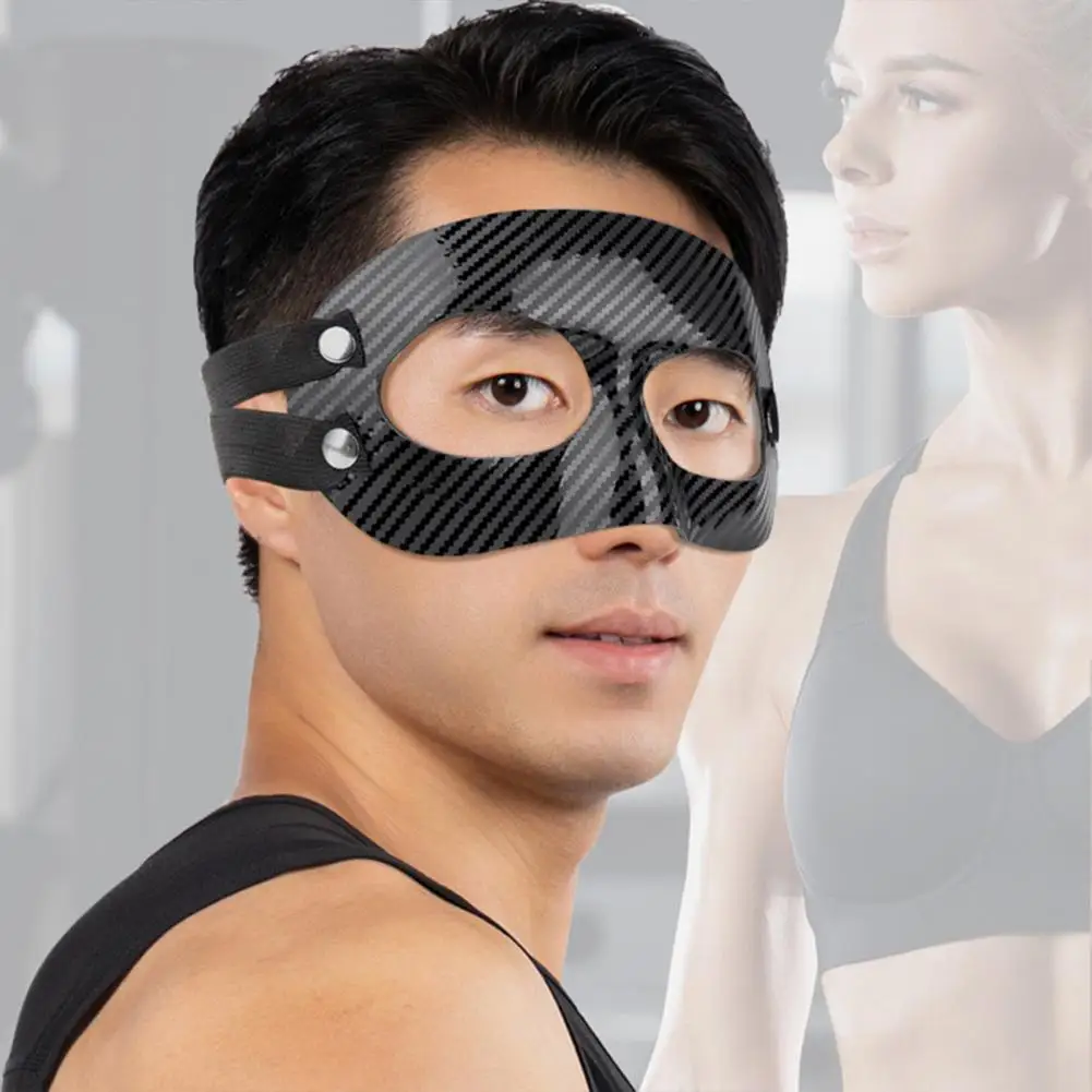 Sports Face Guard PVC Basketball Football Softball Training Broken Nose Guard Men Women Face Shield Athletes Face Guard