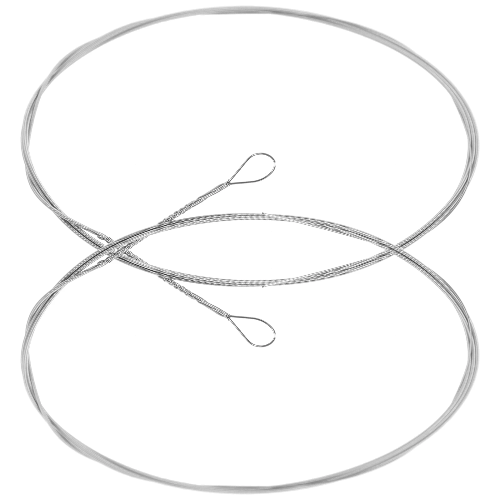 

2 Pcs Yangqin String Accessories Dulcimer Stringed Musical Instruments Parts Strings Steel