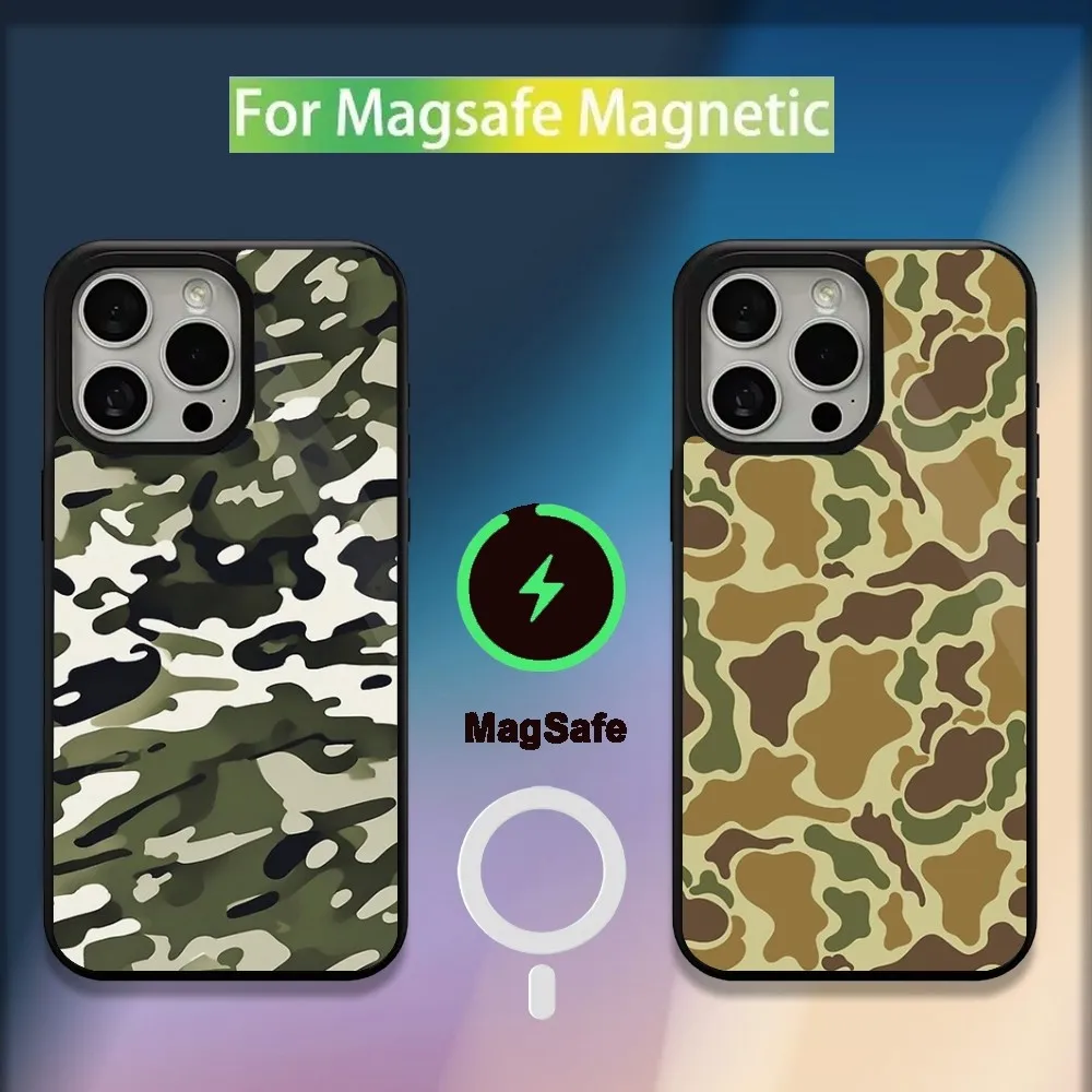 

Hunting Camouflage Pattern Cool Phone Case For iPhone 16,15,14,13,12,11,Plus,Pro,Max,Mini Magsafe Magnetic Wireless Charging