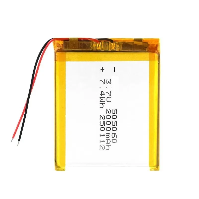 [New] 3pcs Polymer Lithium Battery 505060 2000mAh 3.7V Rechargeable for Smart Door Lock Humidifier Makeup Mirror Battery