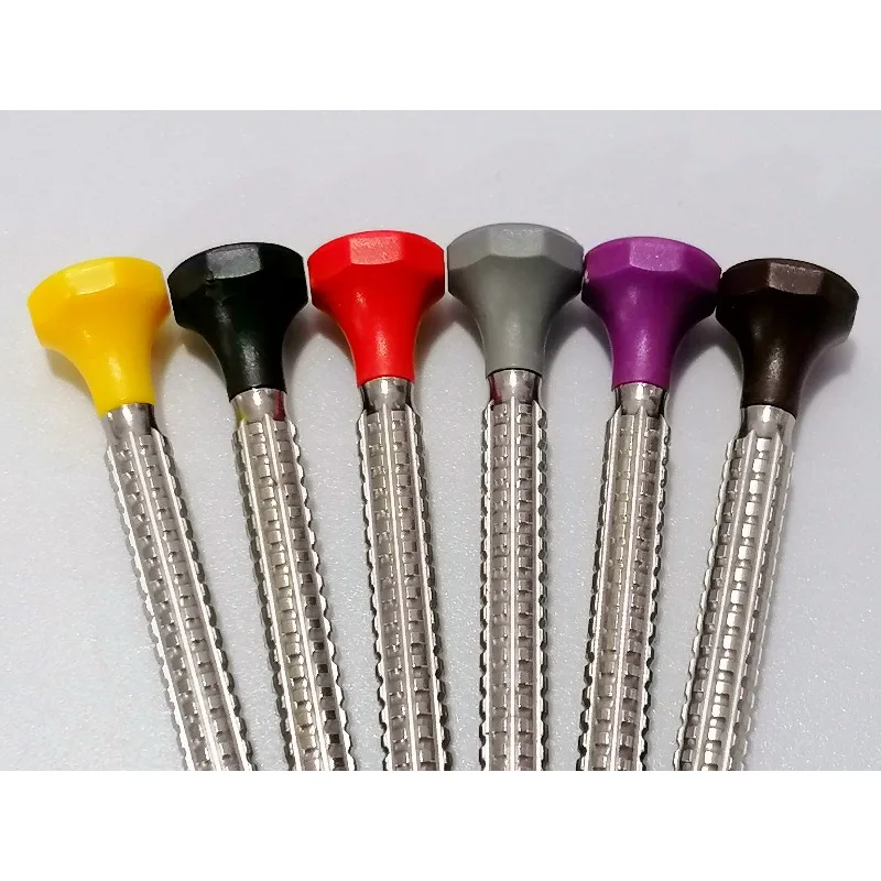 مجموعة مفكات براغي لأداة إصلاح الساعة، ستة عبوات، رأس سكين مجاني، مفك براغي من الفولاذ المقاوم للصدأ بالكامل. #5