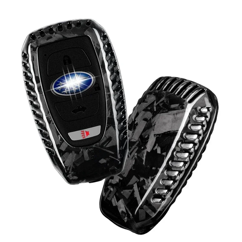 

Carbon Fiber Key Fob Case Cover For Subaru Outback Remote Control Protector For Subaru Outback Key Holder Shell Auto Accessories