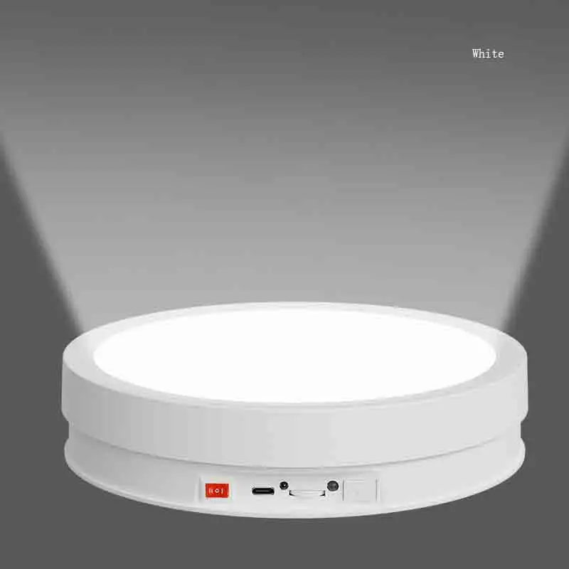 Imagem -02 - Mesa de Exibição Rotativa com Controle Remoto Iluminação Elétrica Cosméticos Perfumes Vídeo ao Vivo Tiro Palco Luminoso