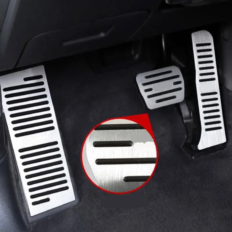 Car Foot Pedals for Audi Q3 8U 2013 2014 2015 2016 2017 2018 Accessories Brake Stainless Steel Non-slip Pedal Cover Car-styling