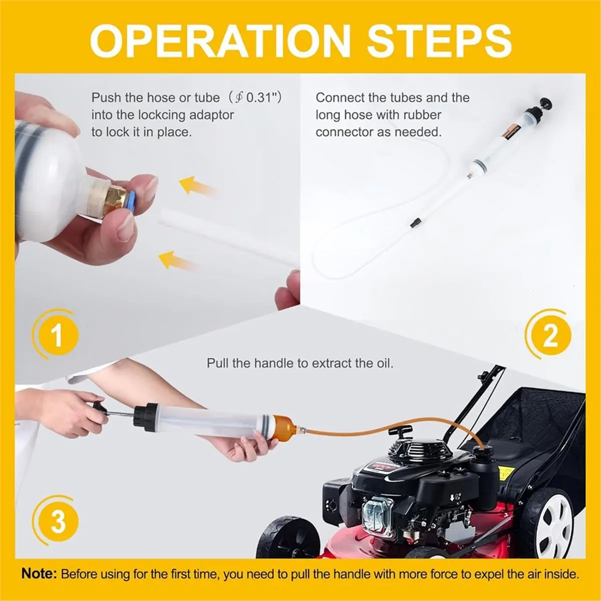 

Автомобильный экстрактор жидкости 500CC с длинным шлангом 39 дюймов и удлинительными трубками, портативным насосом для извлечения масла для замены масла [2026 MOCC]