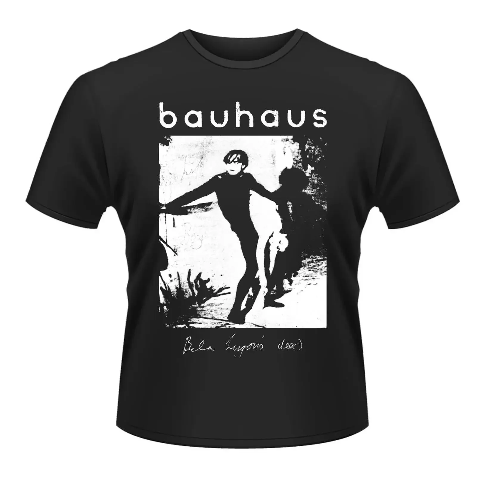 Bauhaus Bela Lugosi's Dead Männer T Shirt schwarz Band Merch Bands vintage Washed Casual Versatile Soft streetwear