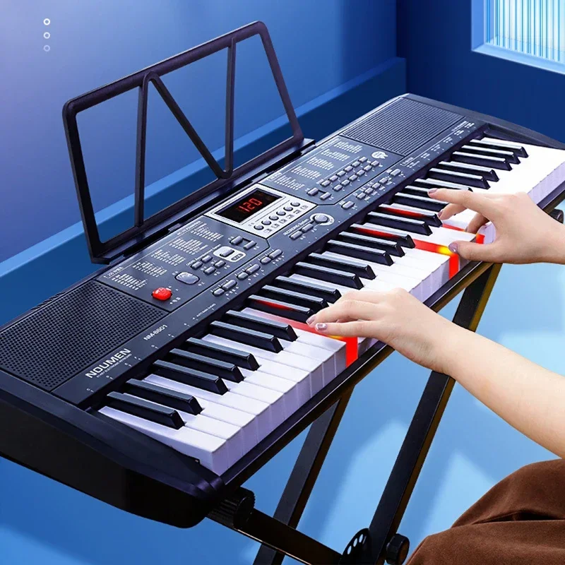 61 Keys Synthesizer Electronic Piano Otamatone Portable Professional Theone Electronic Organ Flexible Child Teclado Instrument