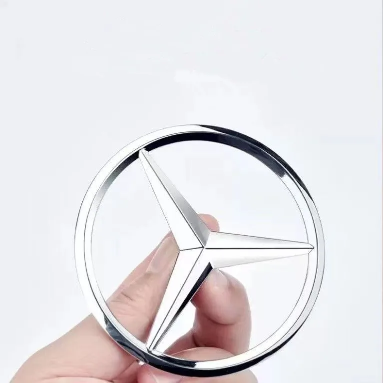 9cm ABS Car Rear Decal Trunk Emblem Sticker for Mercedes Benz S320 W164 W203 W204 W168 C180 E320 A200 CLA CLK CLS ML