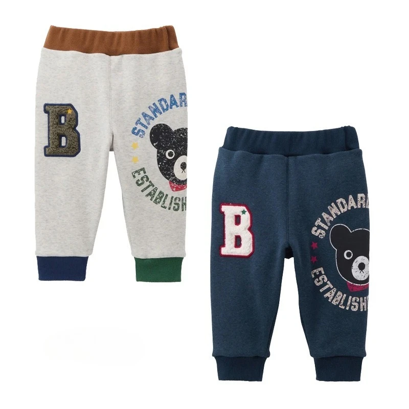 

Winter Japanese Children's Pants Baby Warm Fleece-lined Sweatpants Kids Trousers Baby Boy Clothes Casual Pant Boys Trouser