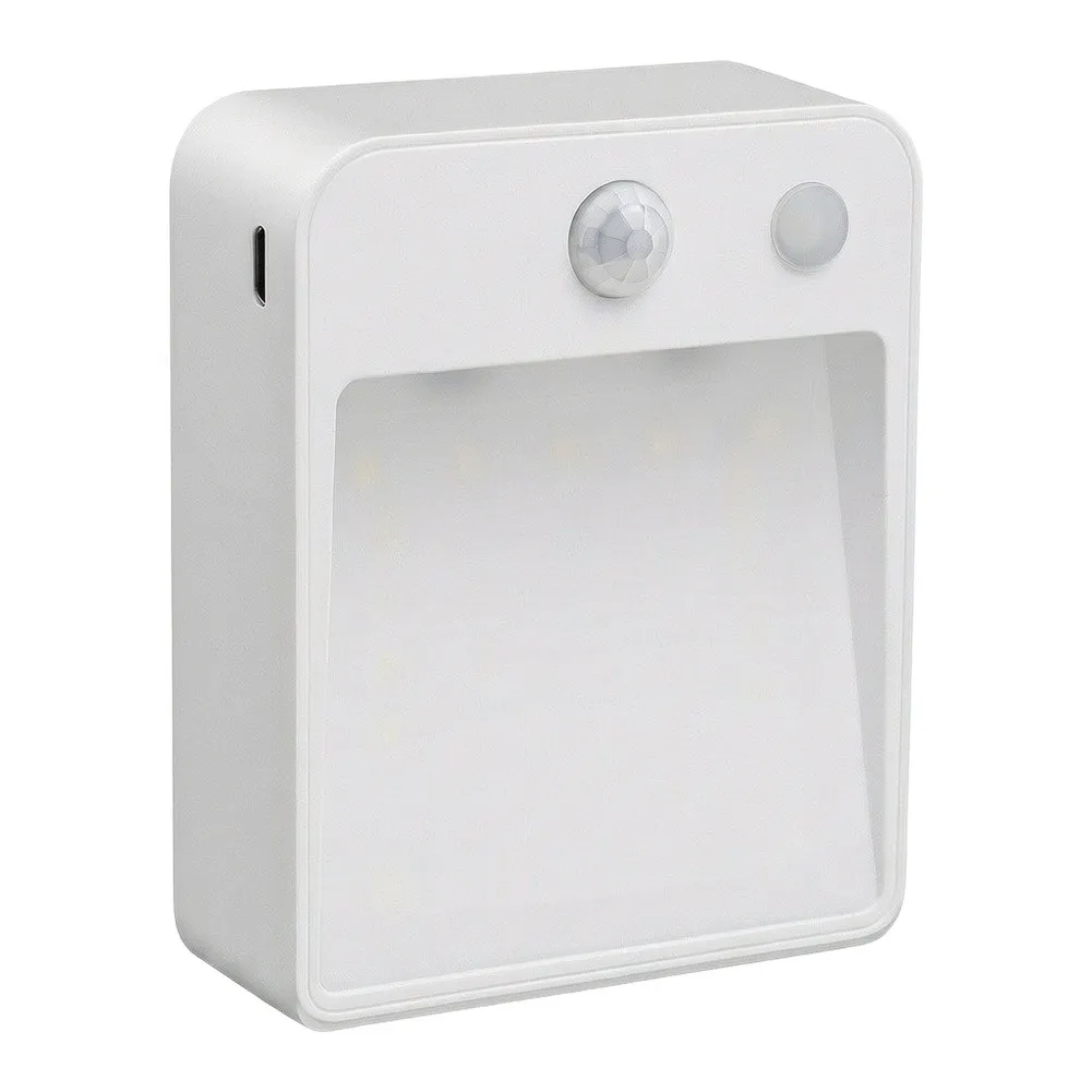 2Pcs Motion Sensor LED Night Light For Hallway Stairs Stairwell, Automatic Infrared Wall Lamp For Corridor