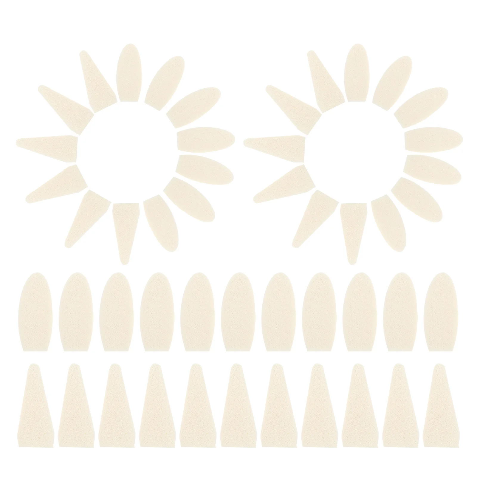 40 Stück Kunstskizzen-Wischwerkzeugköpfe, feine Verarbeitung, Schwammreiben für die Zeichnungskorrektur, professionelles Künstler-Zeichenwerkzeug