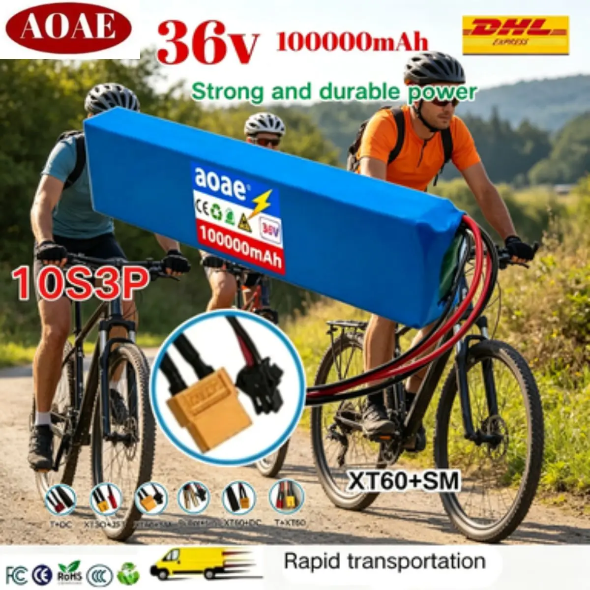New 10S3P 36V 100000mAh 18650 Battery Pack charger Electric Scooter  Rechargeable Lithium Battery E-scooter Scooter charger