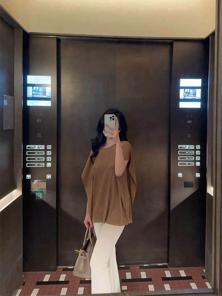 

Летний топ Mmm Collection для женщин, приталенный, с драпировкой, тонкий, с рукавами-фонариками, модная повседневная одежда