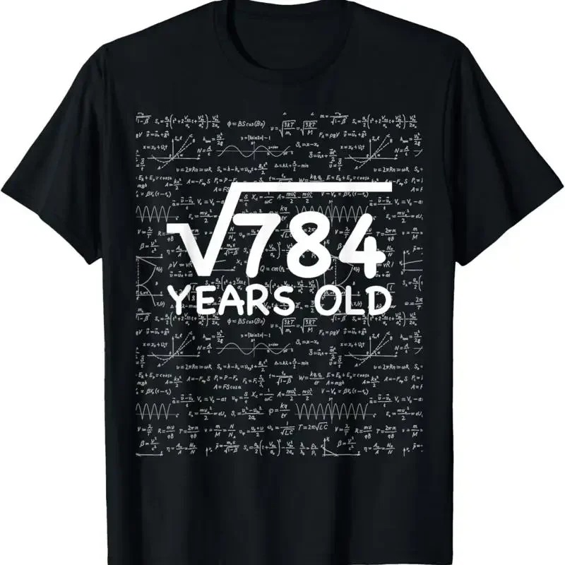 Funny 28Th Birthday 28 Years Old Square Root Math Pun T Shirt