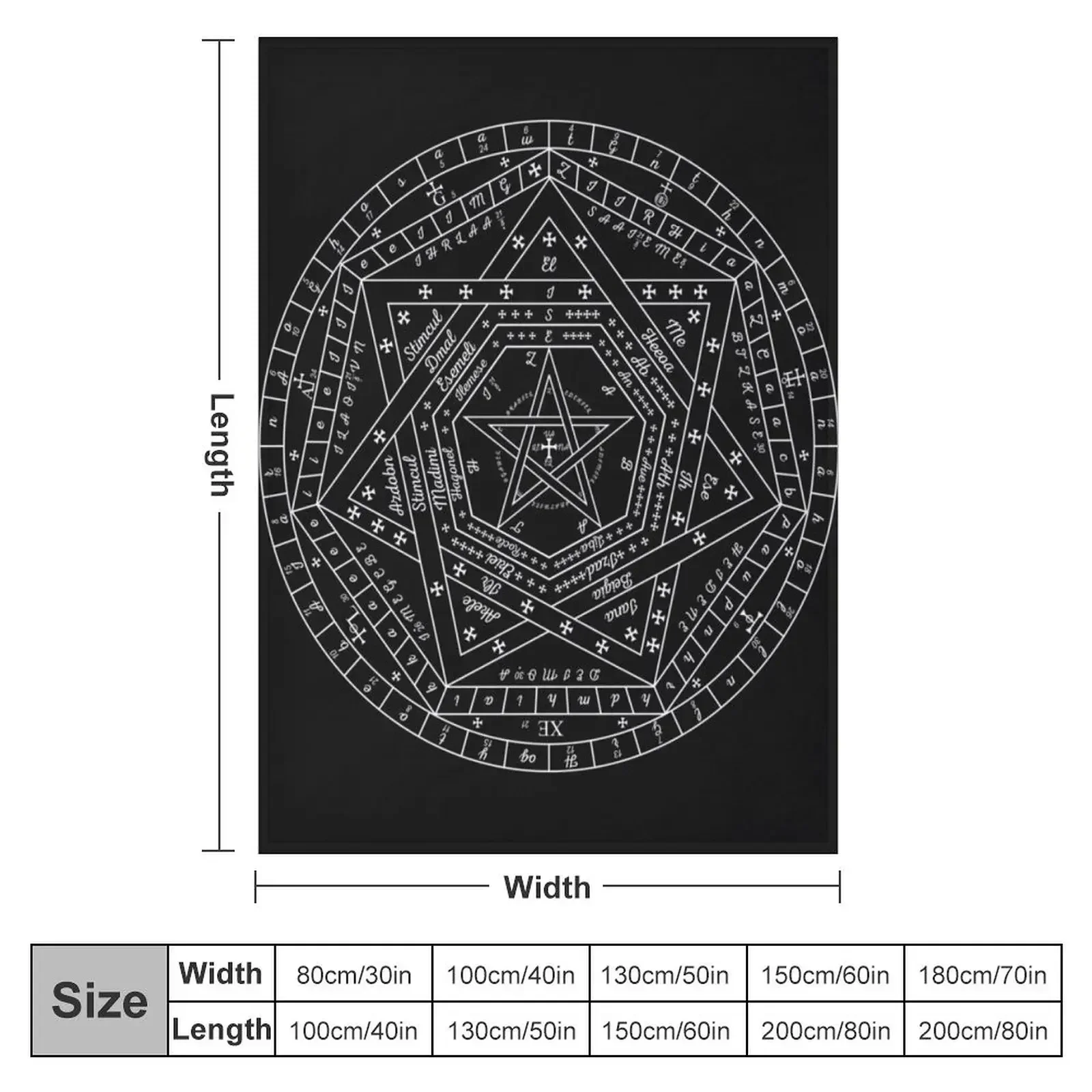 Sigillum Dei Aemeth Throw Blanket Tourist Luxury Personalized Gift cosplay anime Blankets