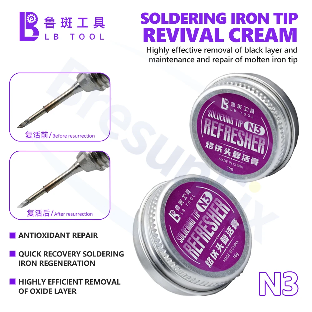 LUBAN N3 Soldering Tip Revitalizing Paste for Maintenance Removal of Oxidation Layers on Soldering Tips During Repairs Tools