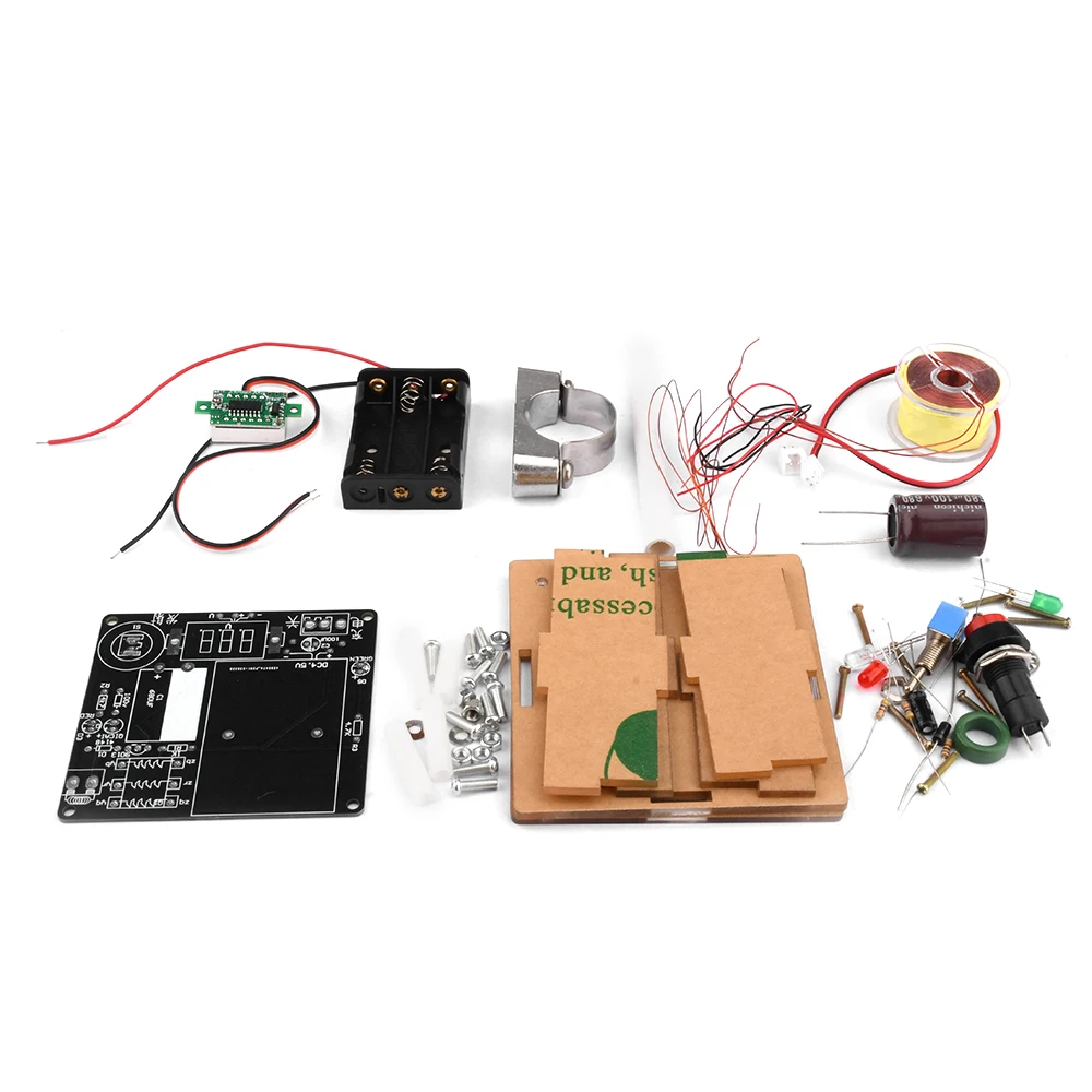 Electromagnetic Gun DIY Soldering Practice Kit Electronic Mini Magnet Shooter DIY Kit Coil Gun Toy Kit Fun Soldering Project Ki