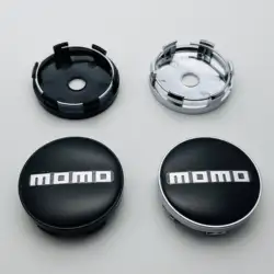 4pcs/set 60mm With MOMO Emblem Logo Car Wheel Center Hub Cap Auto Rim Refit Dust-Proof Badge Covers Sticker Styling Accessories