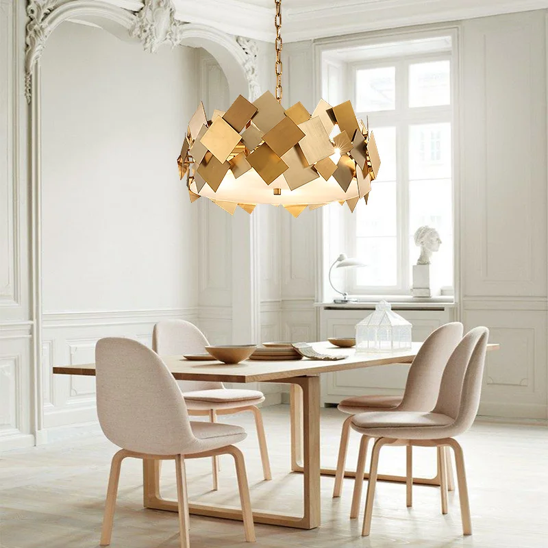 

Nordic Modern LED E14 Poker Pendant Light Rotatable Steel Hanging Lamp Gold Hanging Light Fixtures