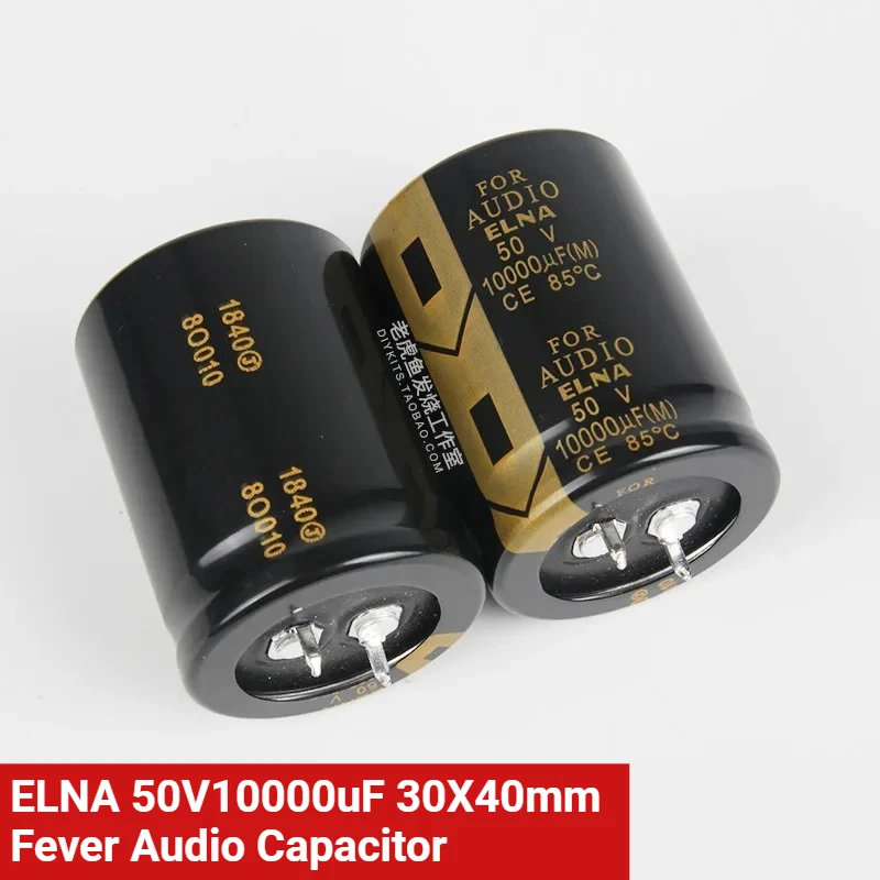 

2Pcs/5Pcs ELNA 50V10000uF 30X40mm Snap-in Fever Audio LAO Series for Audio Filter Electrolytic Capacitor