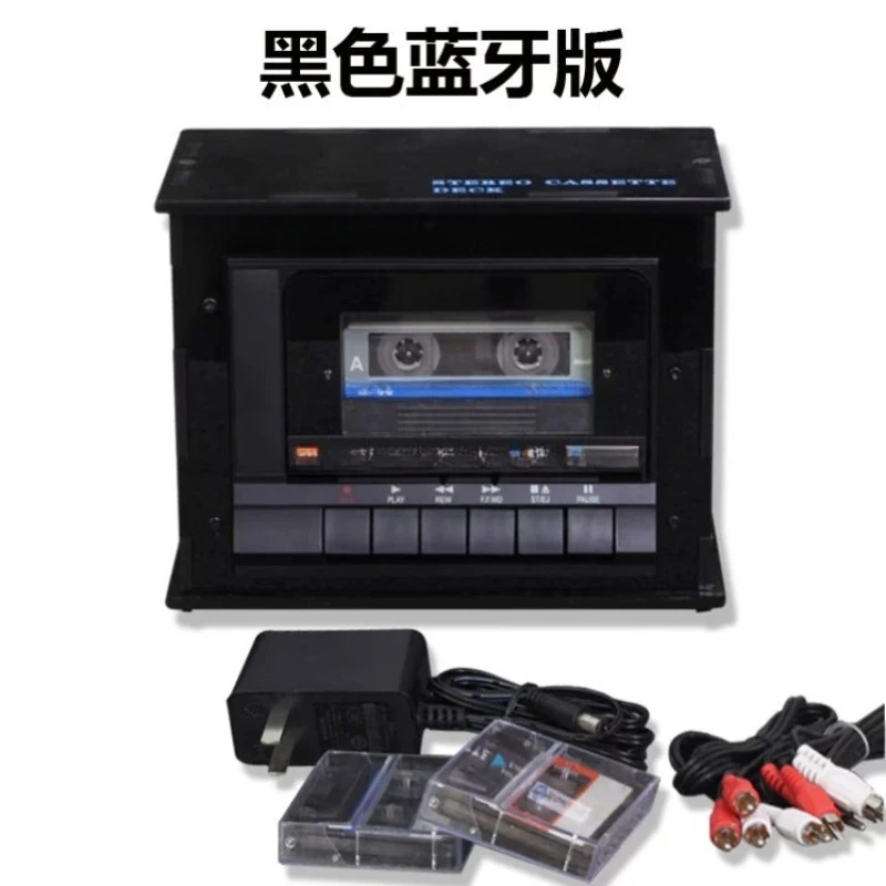 Cassette Deck Player Bluetooth Mini Tape Recorder Vintage Audio Player Support Recording Playback Retro