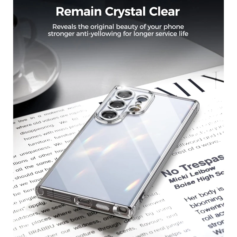 Vollständige Silikon-Schutzhülle für Galaxy Samsung S25 S24 S23 S22 S21 Ultra FE Plus, ultradünn, transparent, Silikon-Softcover – Detail 6