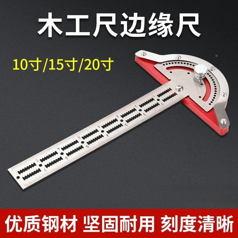 

Multifunctional Woodworking Ruler, Edge Ruler, Angle Ruler, Measuring Tool Semicircular Activity