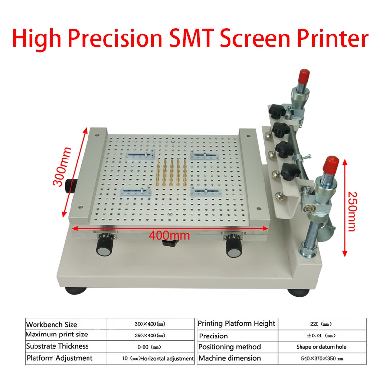 

LY Solder Paste Printer Silkscreen Printing Machine High Precision SMT Screen Printer Single Double-sided Circuit Board Paste