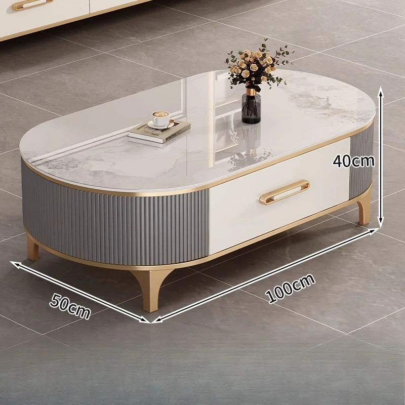 

Rustic Unique Coffee Table Metal Wheel Modern Luxury Coffee Table Stainless Steel Smart Mesa De Centro Furniture Living Room