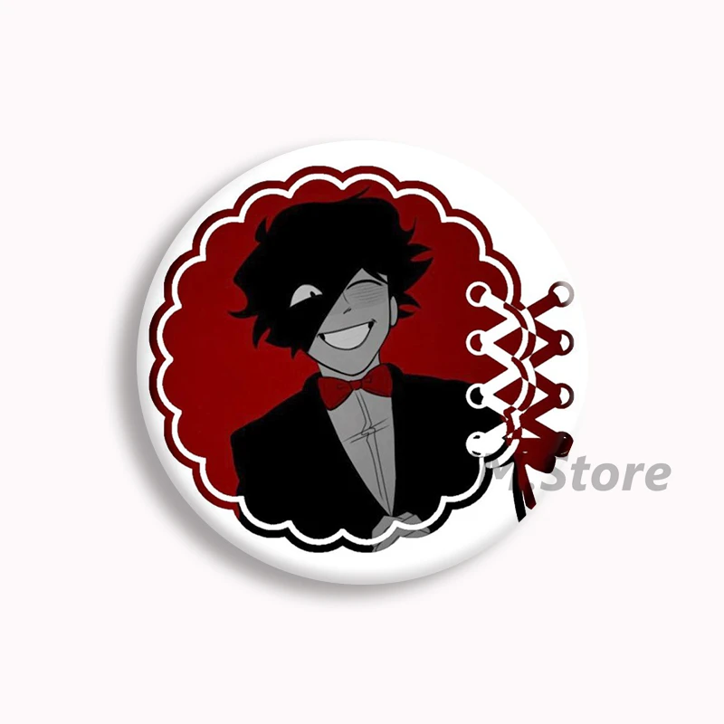 The Mandela Catalogue Anime Soft Button Pin fnf Mark and Ceaar Fanart Brooches Badge Bag Decor Accessories Fans Collect Gifts