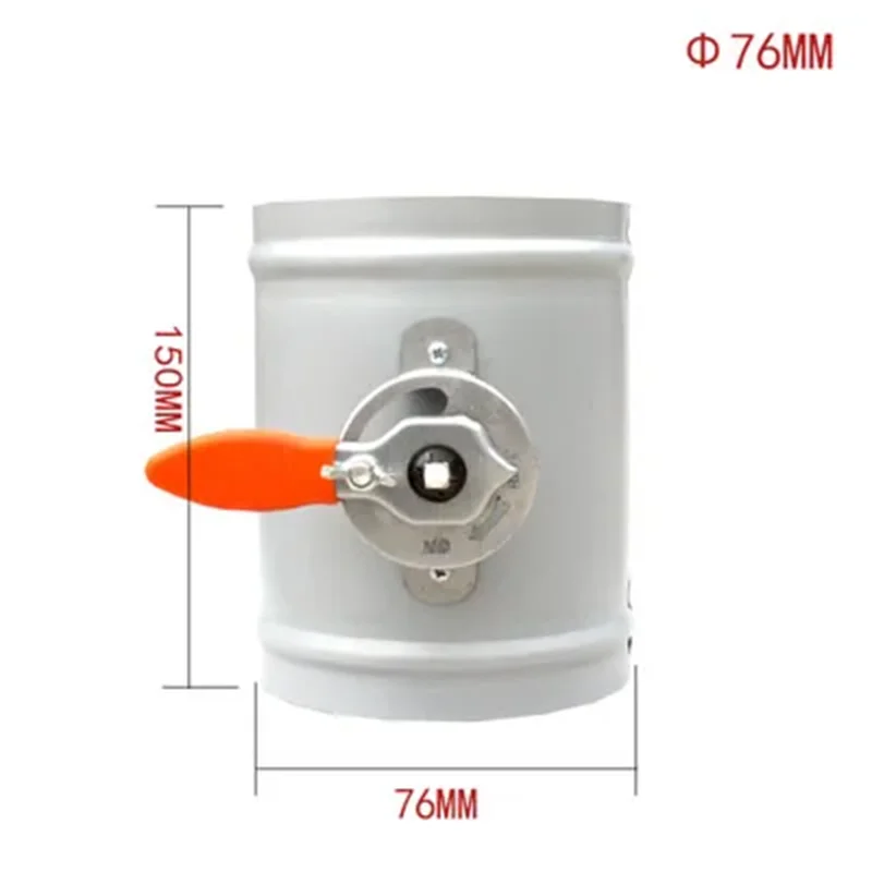 Galvanized Damper  Air Valve Motorized Check Valve for 3/4/5/6/8inch Pipe 80/100/125/150/200/250mm