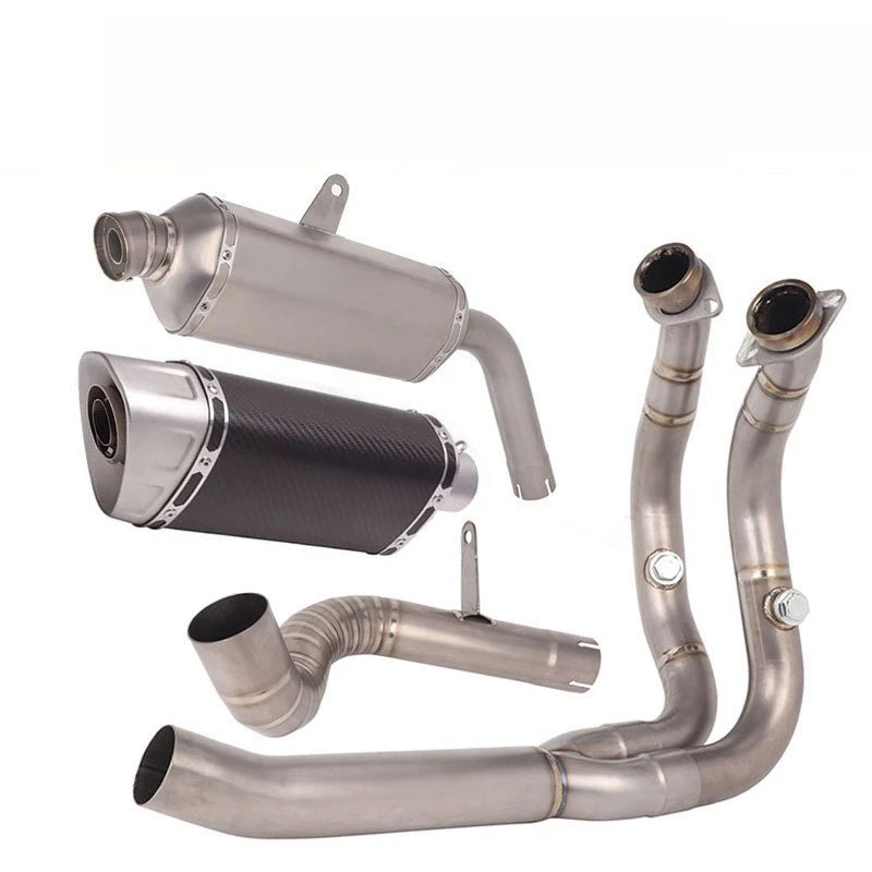 

Suitable for Longxin motorcycle stepless DS900X exhaust pipe modification, stepless DS900X middle and front titanium alloy