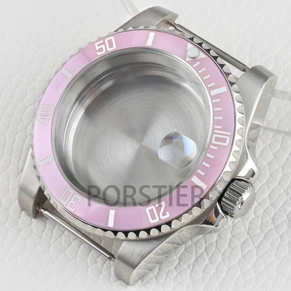 

Silver 40mm NH35 Watch Case Stainless Steel Sapphire Glass for SUB Yacht-Master GMT NH34 NH35 NH36 NH38 Movement 28.5mm Dial