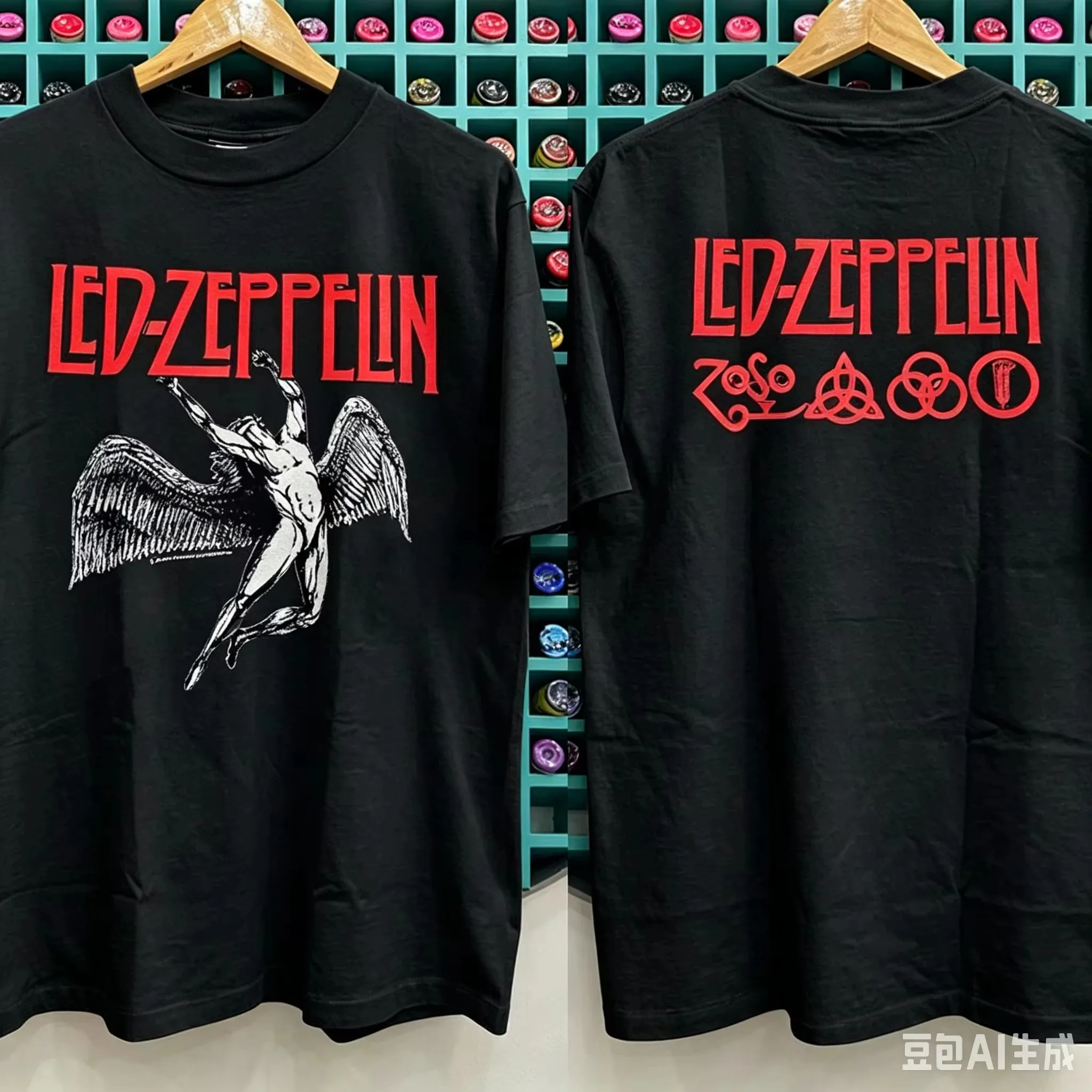 2026 new Retro Rock Angel Art Graphic T-shirt Men Loose Fit Short Sleeve Vintage Fan Tops