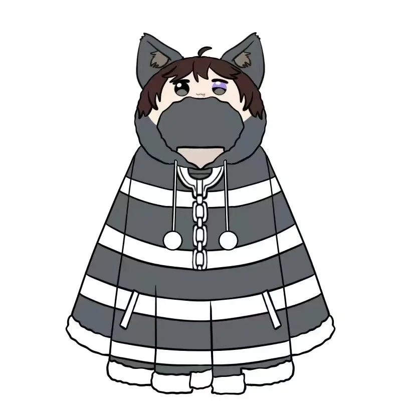 Game Identity Ⅴ Prisoner Luca Balsa Cloak Anime Cosplay Costume Plush Cloaks Furry Blanket Soft Cap Hoodie Hallowmas Role Play